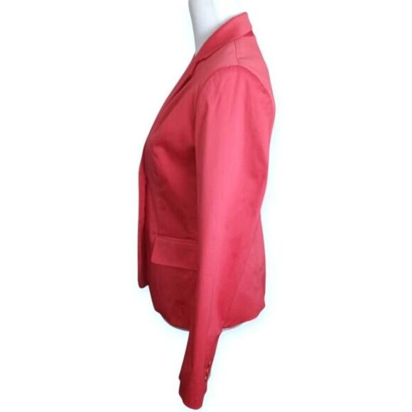 NEW YORK & COMPANY 7TH AVENUE PINK/CORAL BLAZER SZ.6 EUC. - Picture 2 of 7